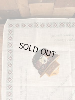 企業キャラクターのスモーキーザベアのヴィンテージバンダナ