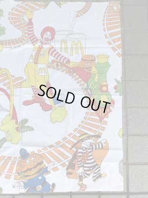 マクドナルドの汽車柄のビンテージ端切れ