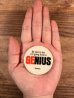 I'm Going To Be A “Genius” Somedayのメッセージが書かれたビンテージ缶バッジ