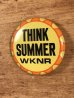 アメリカのラジオ番組Think Summer WKNRのヴィンテージ缶バッチ