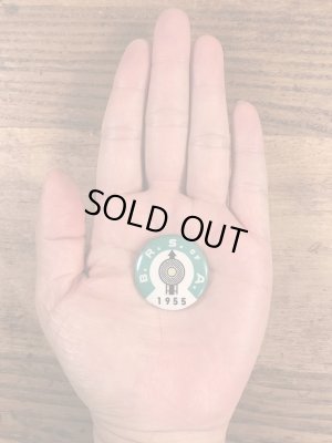 アメリカの労働組合のビンテージ缶バッジ