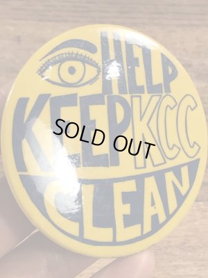 ケントクリーンキャンペーンのビンテージ缶バッジ