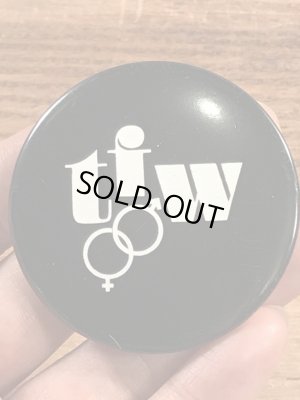 Female and Male TFWが描かれたビンテージ缶バッジ