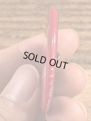 Warning Mad Loverのメッセージが書かれたヴィンテージ缶バッチ