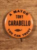トニーカラベッロ市長のビンテージ缶バッジ