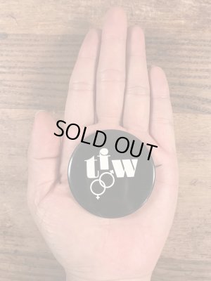 Female and Male TFWが描かれたビンテージ缶バッジ