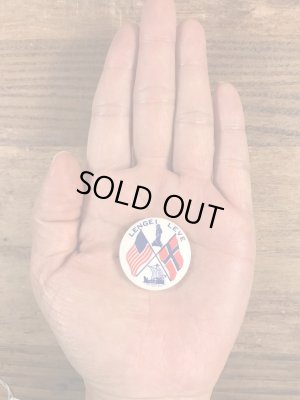 ノルウェー系アメリカ人の国旗が描かれたビンテージ缶バッジ