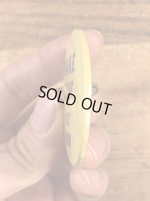 Make Love Not Warのメッセージが書かれたビンテージ缶バッジ