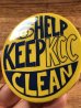 Help Keep KCC Cleanのヴィンテージ缶バッチ