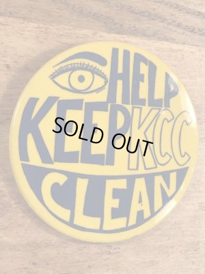 ケントクリーンキャンペーンのビンテージ缶バッジ