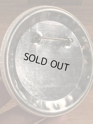 I Was Born To Raise Hellのメッセージが書かれたビンテージ缶バッジ