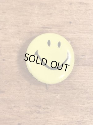 70年代頃のSmile Faceのビンテージ缶バッジ