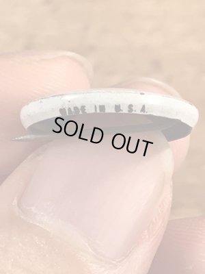 スマイルの顔が描かれたビンテージ缶バッジ