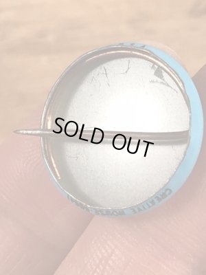 スマイルの顔が描かれたビンテージ缶バッジ