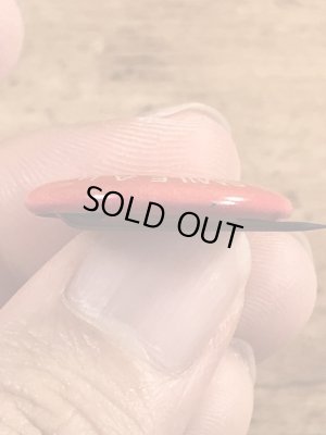 スマイルの顔とメッセージが書かれたビンテージ缶バッジ