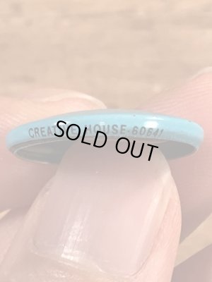 スマイルフェイスのブリキ製のヴィンテージ缶バッチ