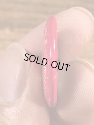 スマイルの顔とメッセージが書かれたビンテージ缶バッジ