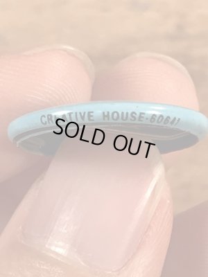 Creative House社製のスマイルフェイスのヴィンテージ缶バッチ