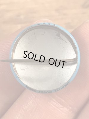 スマイルフェイスのブリキ製のヴィンテージ缶バッチ