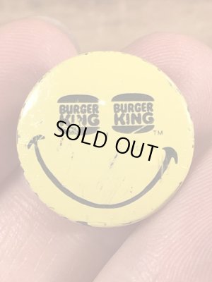 バーガーキングのスマイルのビンテージ缶バッジ