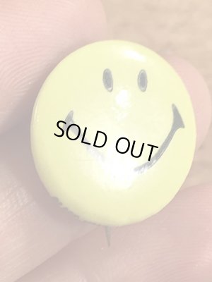 70年代頃のSmile Faceのビンテージ缶バッジ