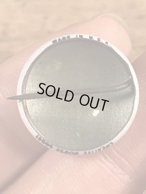 スマイルフェイスのブリキ製のヴィンテージ缶バッチ