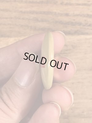 70年代〜頃のスマイルの文字が書かれたビンテージ缶バッジ