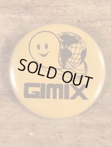 Gimix Pinback　企業物　ビンテージ　缶バッジ　缶バッチ　80年代