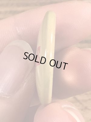 70年代〜頃のスマイルの文字が書かれたビンテージ缶バッジ