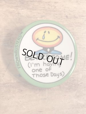 80年代頃のメッセージが書かれたビンテージ缶バッジ