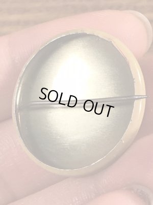 70年代〜頃のスマイルの文字が書かれたビンテージ缶バッジ