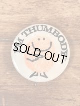 I'm Thumbody Smile Pinback　スマイル　ビンテージ　缶バッジ　缶バッチ　70年代