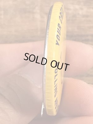 70年代〜頃の信用組合のスマイルのヴィンテージ缶バッチ