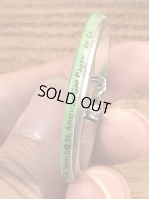 80年代頃のメッセージが書かれたビンテージ缶バッジ