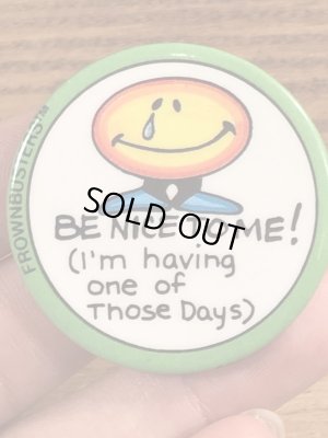 80年代頃のメッセージが書かれたビンテージ缶バッジ