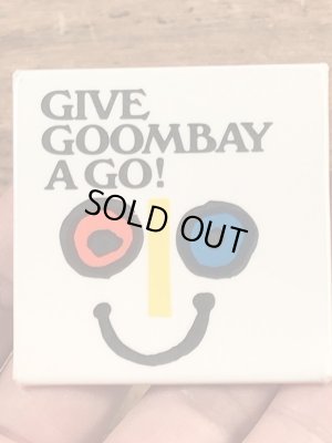 70年代頃のイベントのスマイルが描かれたビンテージ缶バッジ