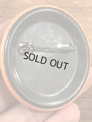 70年代〜頃のシットの顔が描かれたヴィンテージ缶バッチ