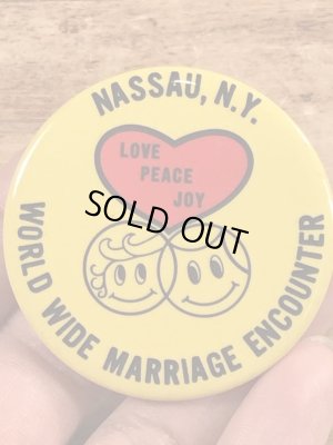 70年代頃のスマイルのビンテージ缶バッジ