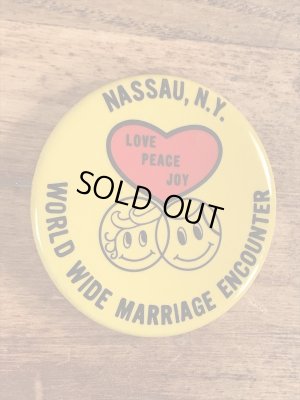 70年代頃のスマイルのビンテージ缶バッジ