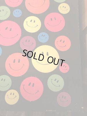 70年代頃のスマイルフェイスのヴィンテージシルクスクリーンポスター