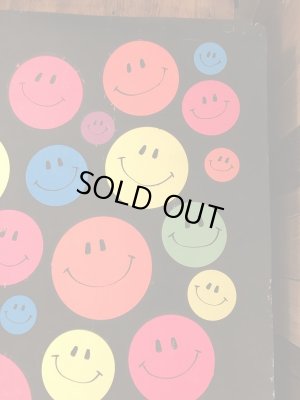 70年代頃のスマイルフェイスのヴィンテージシルクスクリーンポスター