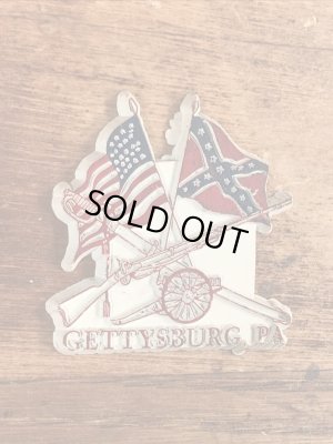 80年代頃のペンシルベニア州の町ゲティスバーグのビンテージマグネット