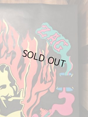 70年代頃のZig Zag Manのビンテージブラックライトポスター