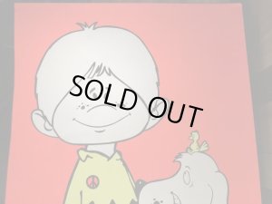 70年代頃のスヌーピーとチャーリーブラウンのパロディーのビンテージポスター