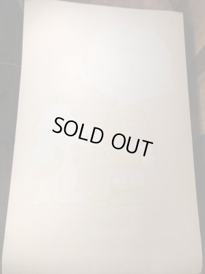 70年代頃のスヌーピーとチャーリーブラウンモチーフのヴィンテージブラックライトポスター