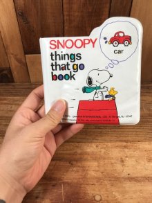 他の写真3: Peanuts Snoopy Vinyl Things That Go Book　スヌーピー　ビンテージ　ビニール絵本　90年代