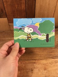 他の写真1: Hallmark Peanuts Snoopy “Running” Greeting Card　スヌーピー　ビンテージ　グリーティングカード　70〜80年代