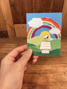 他の写真1: Hallmark Peanuts Snoopy & Woodstock “Rainbow” Greeting Card　スヌーピー　ビンテージ　グリーティングカード　ウッドストック　70〜80年代