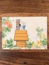 Hallmark Peanuts Snoopy “Reading” Greeting Card　スヌーピー　ビンテージ　グリーティングカード　70〜80年代