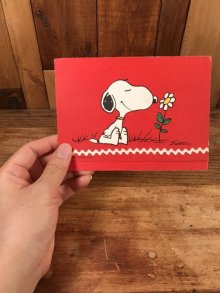 他の写真3: Hallmark Peanuts Snoopy “Flower” Greeting Card　スヌーピー　ビンテージ　グリーティングカード　70〜80年代